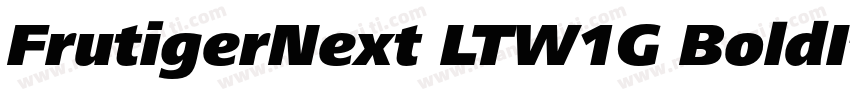 FrutigerNext LTW1G BoldIta字体转换